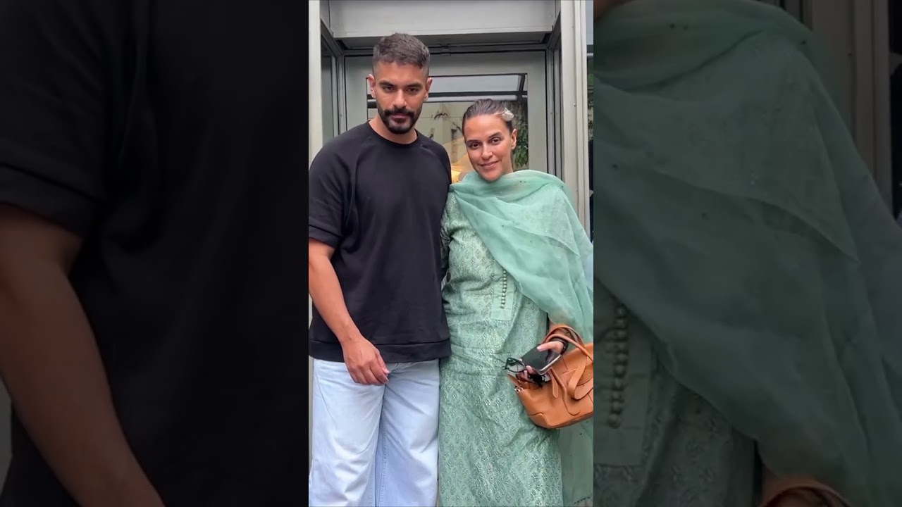 Neha Dhupia and Angad bedi spotted in bandra         #nehadhupia #angadbedi #e24