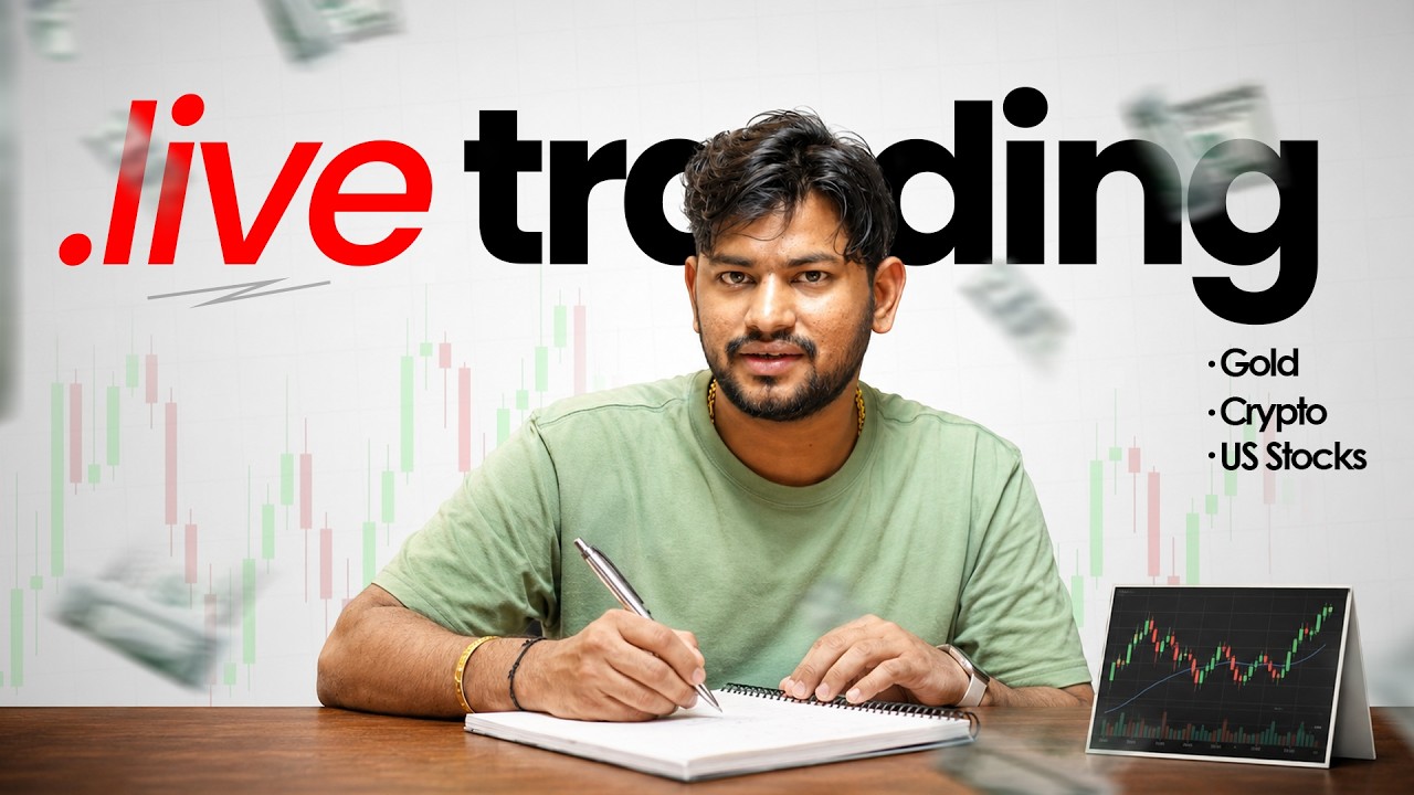Live Trading - Gold , Crypto and US Stocks  - 21 August