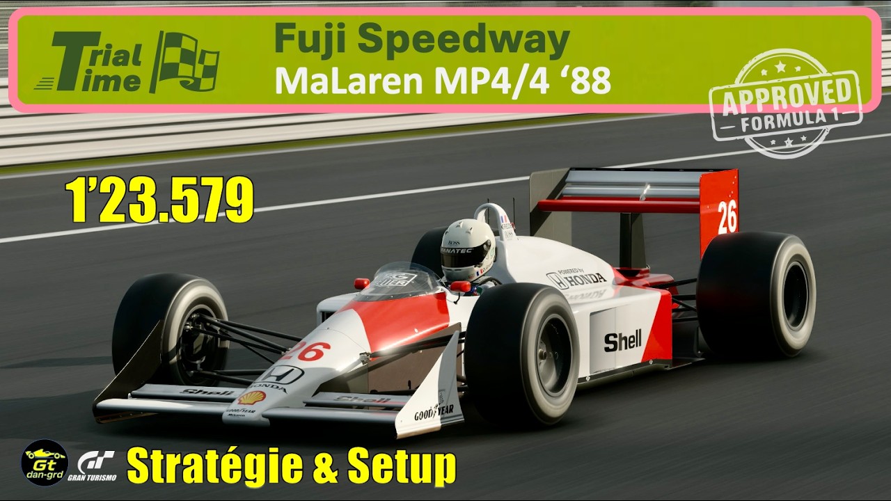 Gt7 | MacLaren MP4/4 '88 | Fuji Speedway | Hot Lap GT7 | 1:23.579 | Setup Stable