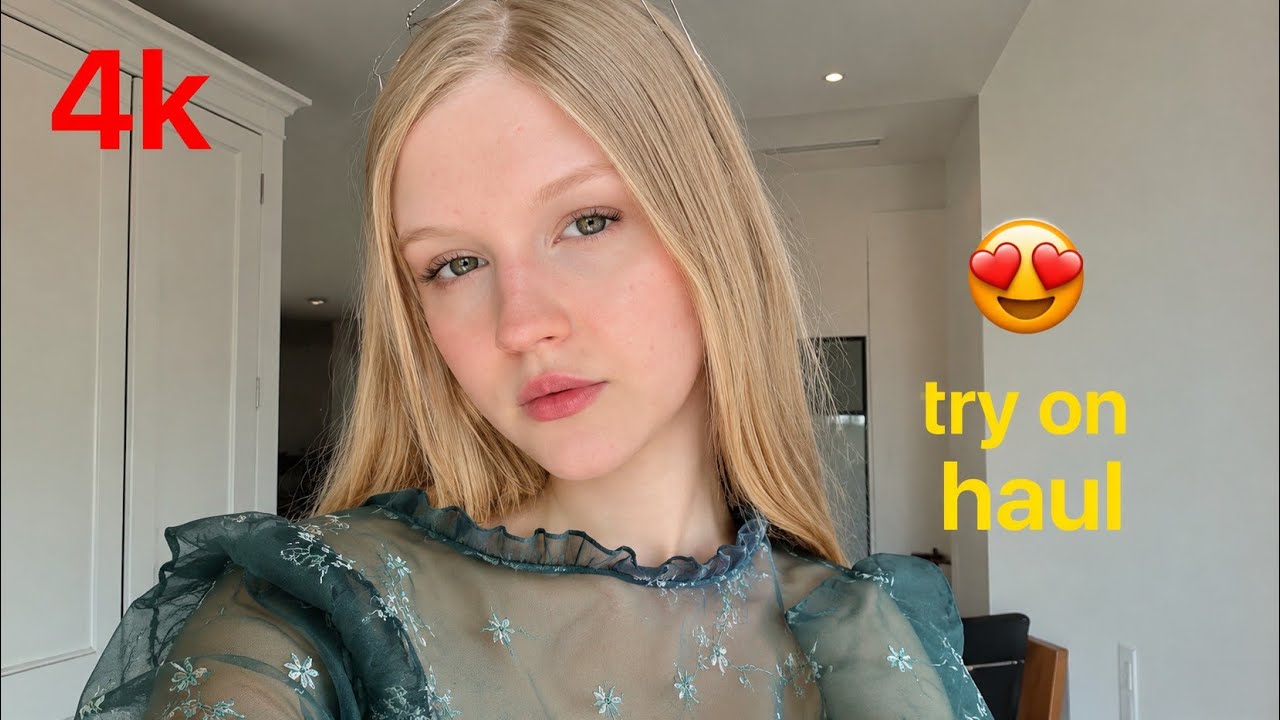 4K 2026 Shein Bikini Try-On Haul | Transparent Lingerie & See-through Dresses with me 