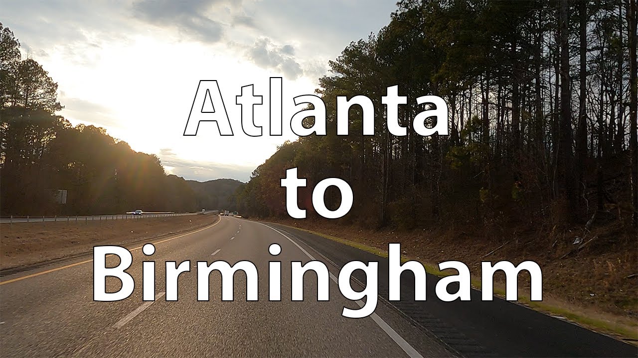 [4K] Driving from Atlanta to Birmingham (US)