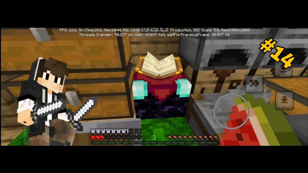 We make a enchantment table in minecraft 