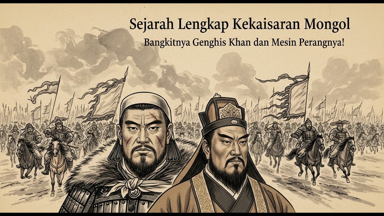 Sejarah Lengkap Kekaisaran MONGOL | Bangkitnya Genghis Khan dan Mesing Perangnya!
