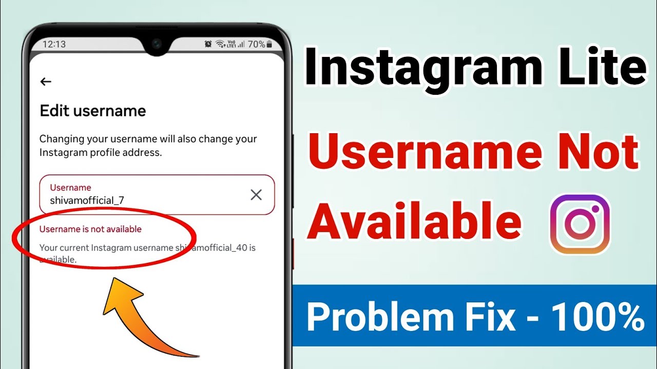 How To Fix Instagram Lite Username Not Available Problem 