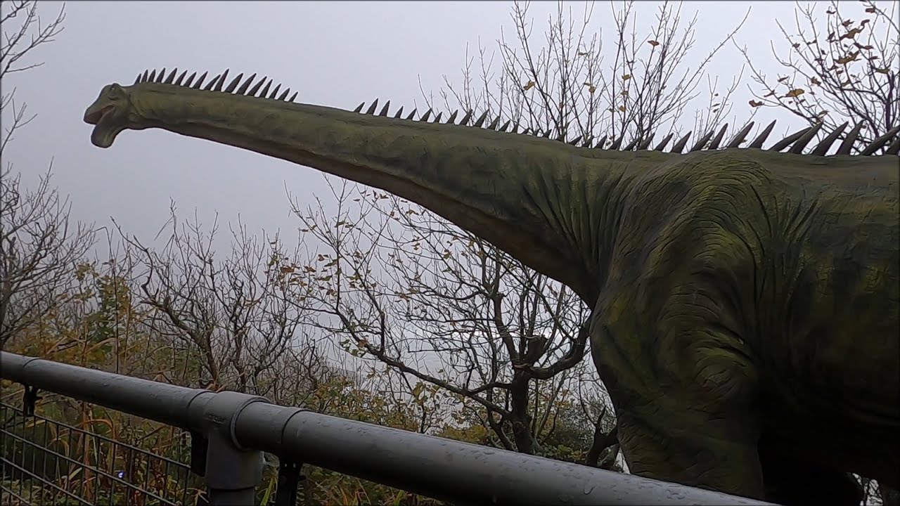 Virtual Tour Of Blackgang Chine - Part 3 - Restricted Area 5 Dinosaurs - October 2020 | kittikoko