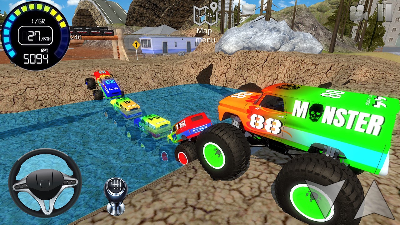 Impossible Monster Truck Stunts Driving #2 - Extreme GT Car Mega Ramp Racing - IOS Android GamePlay