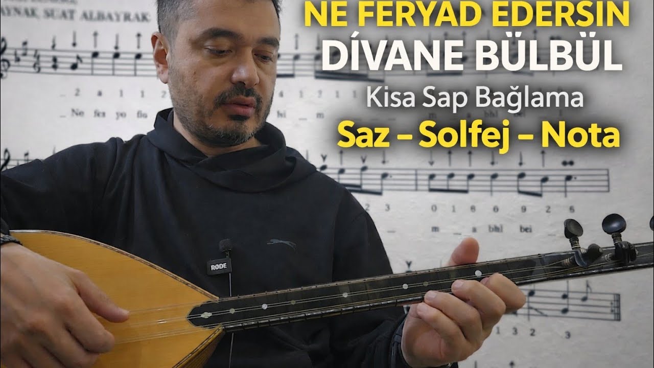 NE FERYAD EDERSİN DİVANE BÜLBÜL #solfej