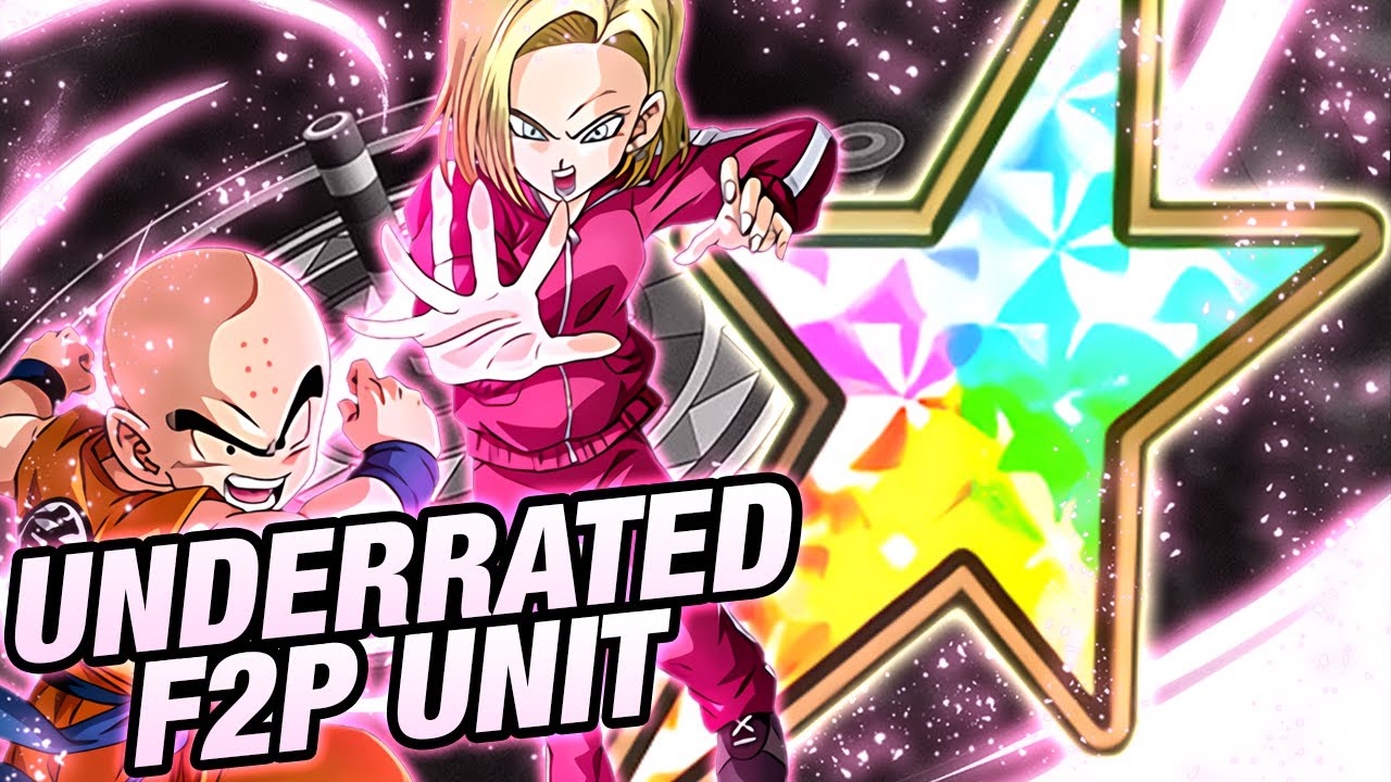 UNDERRATED?! F2P EZA INT KRILLIN & ANDROID 18 100% RAINBOW STAR SHOWCASE! (Dokkan Battle)