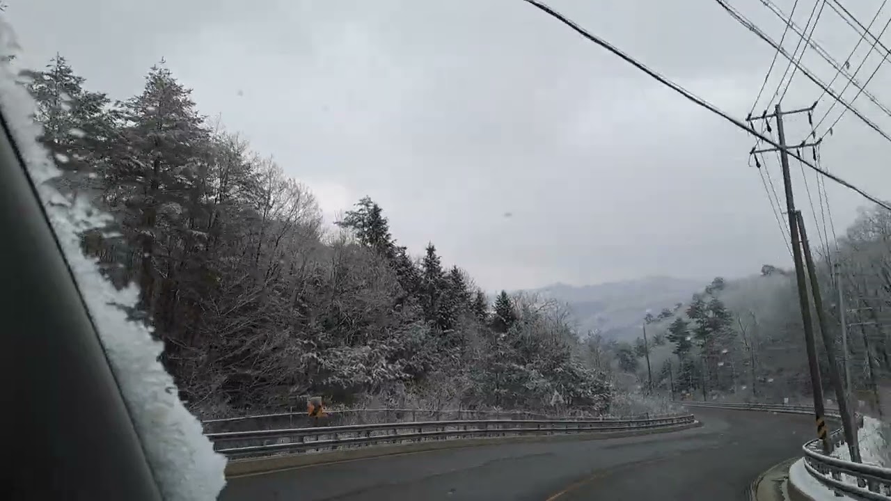 상뱃재고개 설경