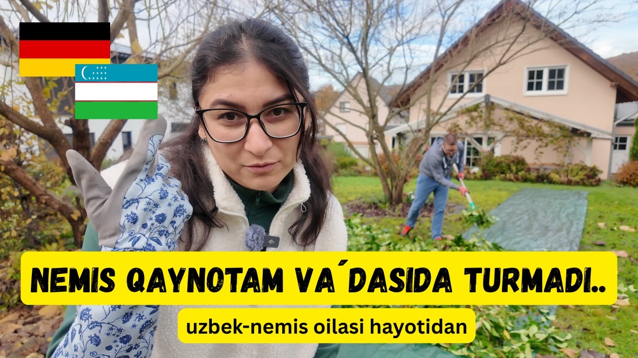 NEMIS QAYNOTAM XASHARGA KELMADI.. Uzbek-Nemis oilasi hayotidan...