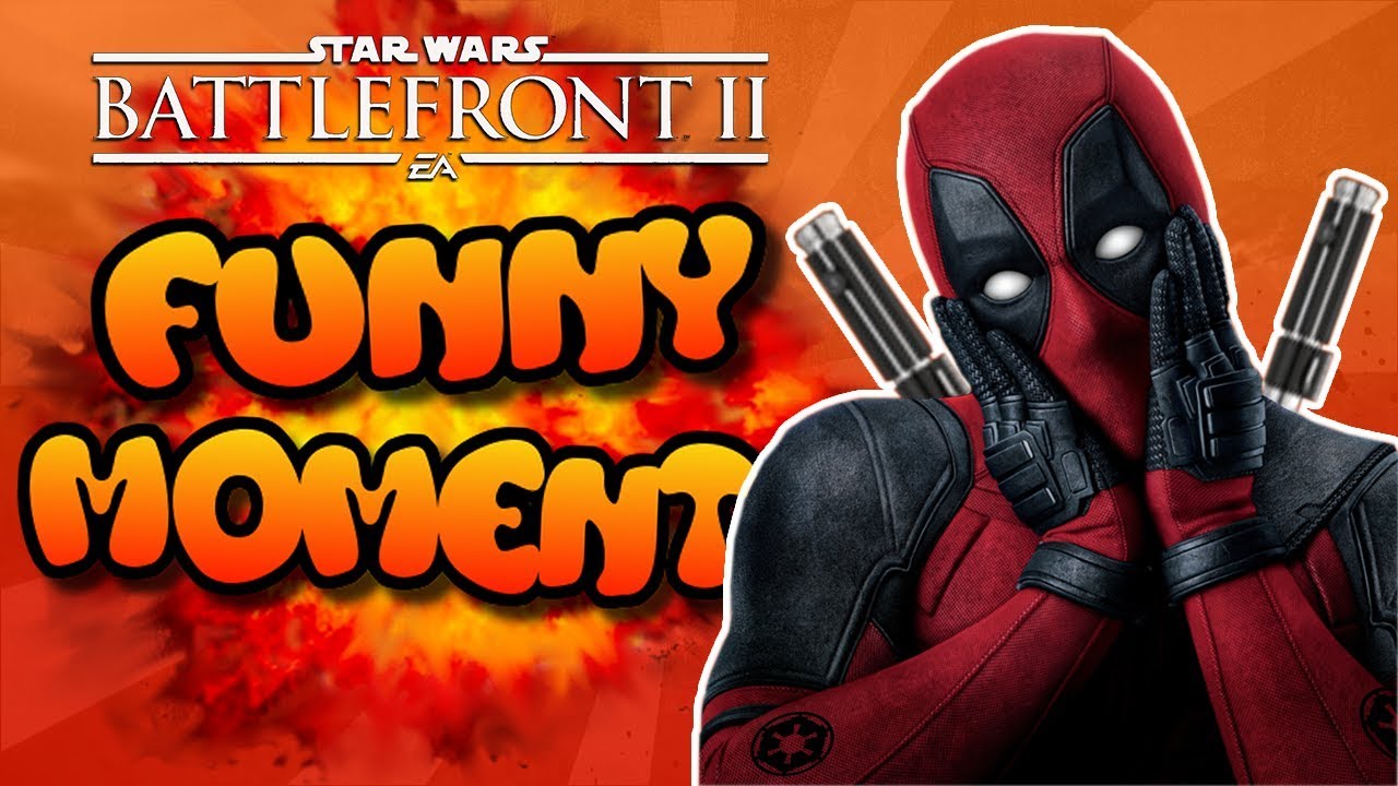 Star Wars Battlefront 2 FUNTAGE [Funny Moments Montage] #7 - Deadpool In Battlefront II