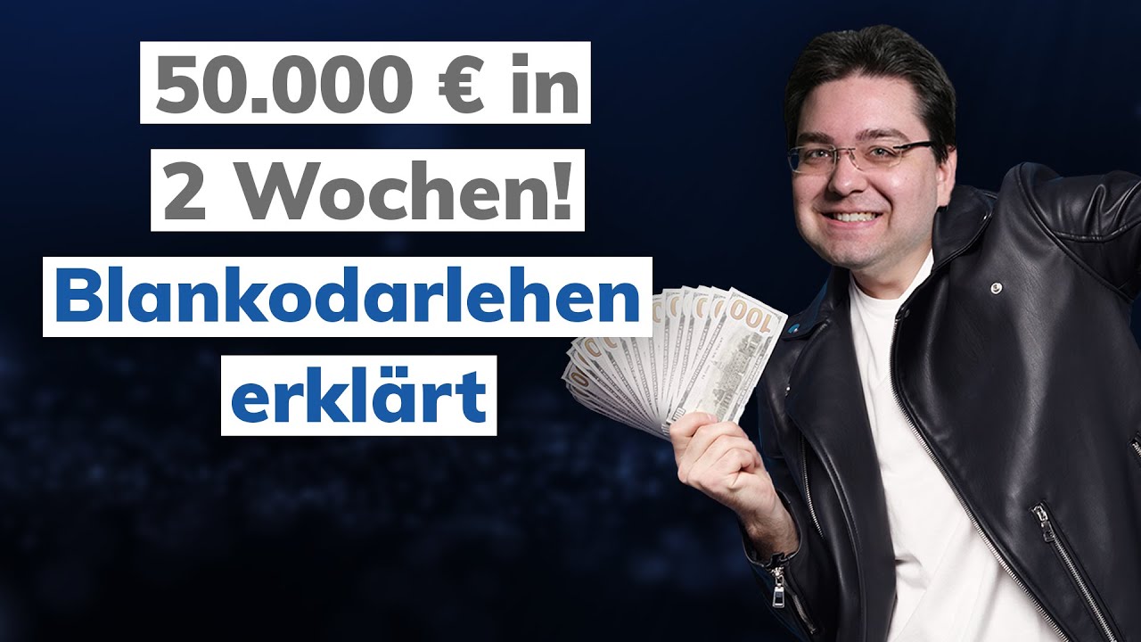 Blankokredit einfach erklärt: Blankodarlehen Voraussetzung [bis 50.000 €] | Immotege