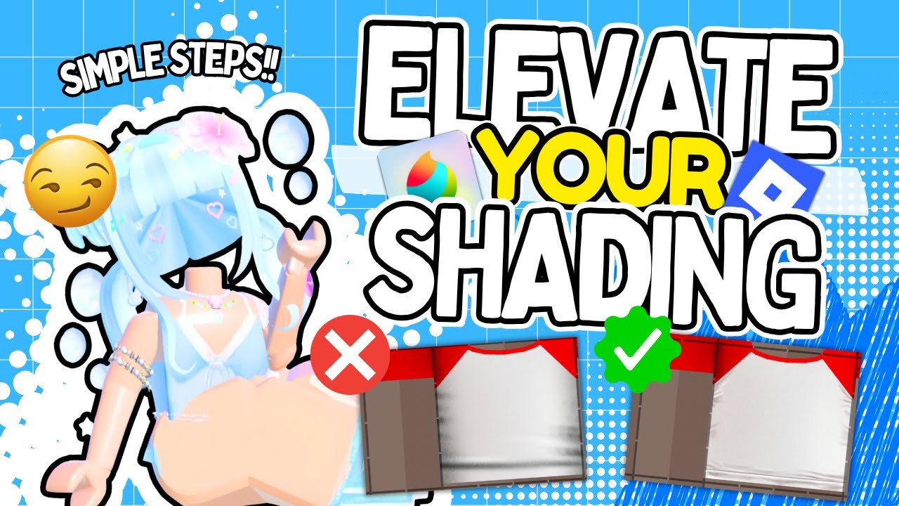 SIMPLE STEPS TO ELEVATE YOUR SHADING | ROBLOX 2D CLOTHING