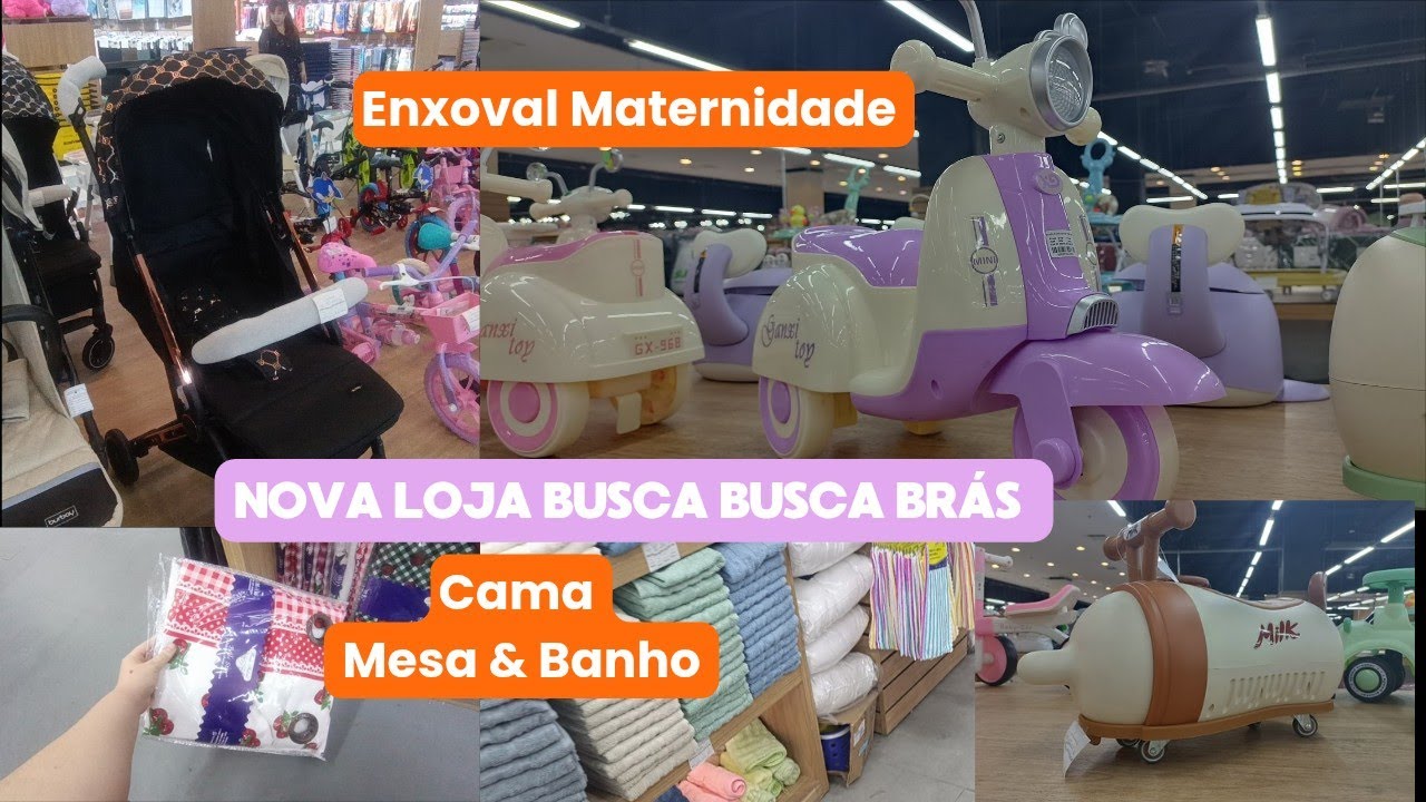 Nova loja no Busca busca/ Cama Mesa e Banho/ enxoval maternidade 