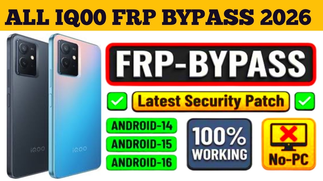 Game Over ' All IQ00 Frp Unlock Android 15 New Method ? All IQ Google Account Bypass Without Pc 2026