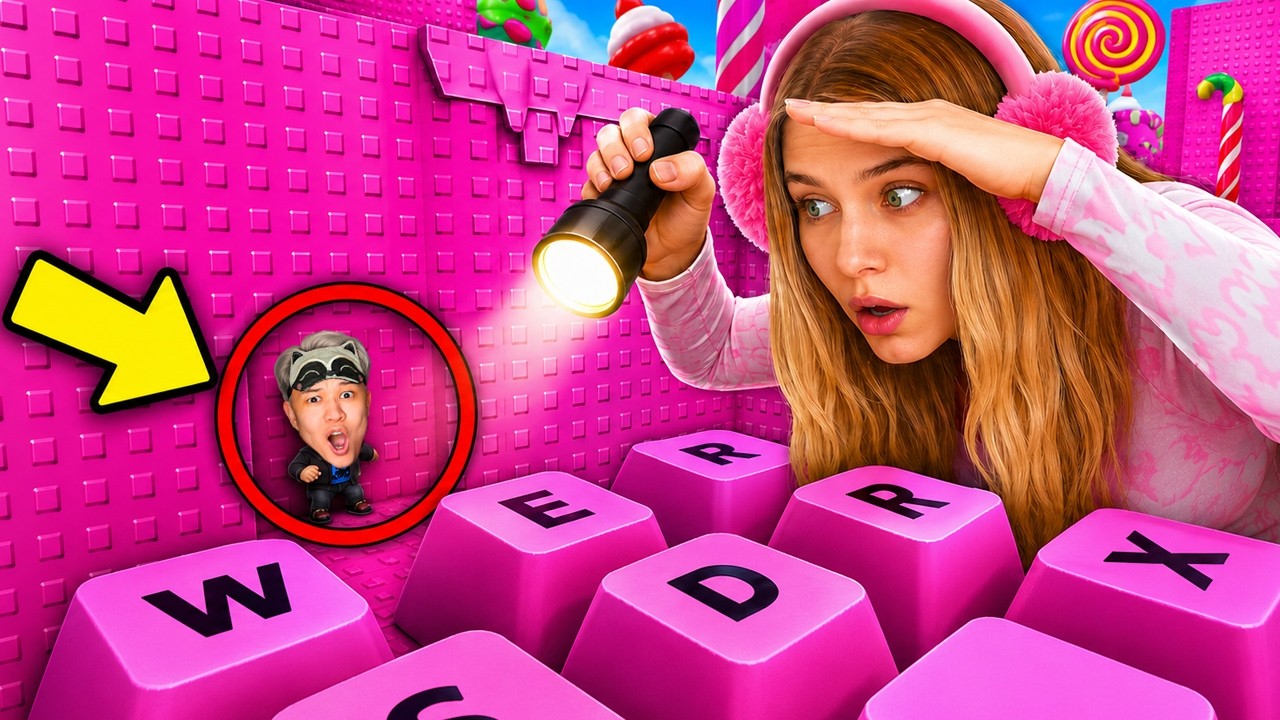 🤯МАША НЕ ЗАМЕТИЛА МЕНЯ! ПРЯТКИ В 3 МИРЕ с МАЛЕНЬКИМИ СКИНАМИ +1 KEYBOARD ESCAPE В РОБЛОКС!