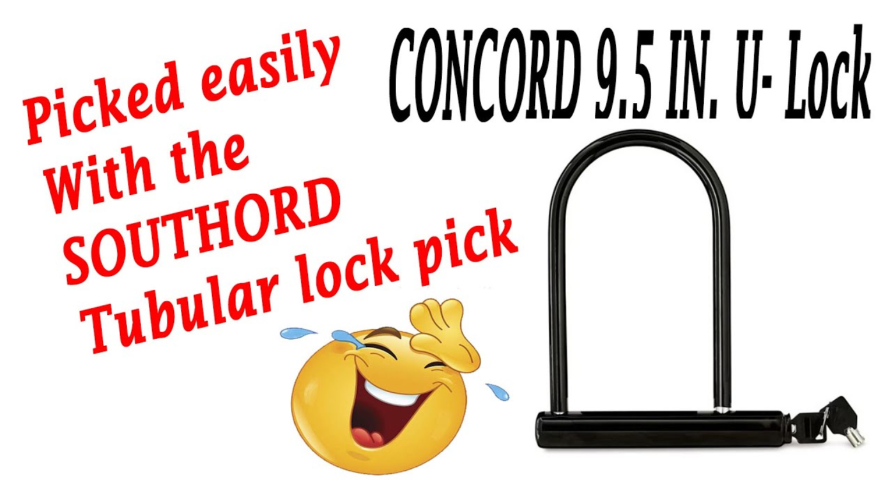 [585] Concord 9.5 in. U lock opened with Southord Tubular lock pick