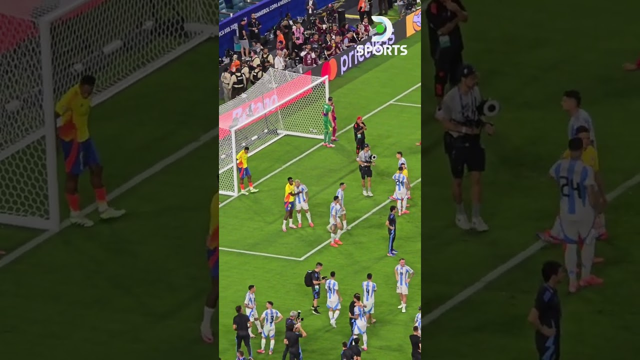 🇦🇷❤️🇨🇴 ¡RESPETO! El saludo entre los jugadores de 