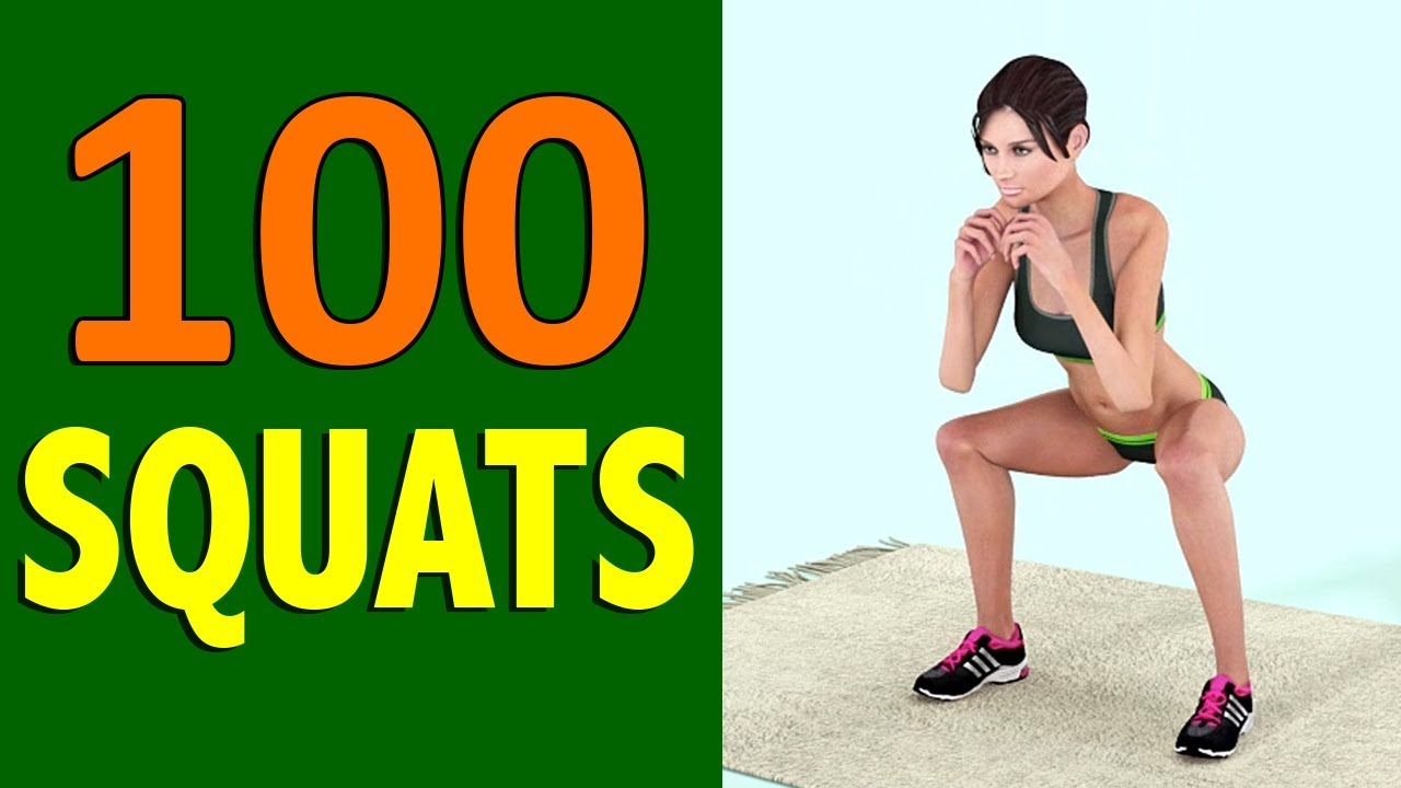 100 Squats Challenge [Round Butt + Burn Fat + Toned Legs] - How Many Squats Can You Do?