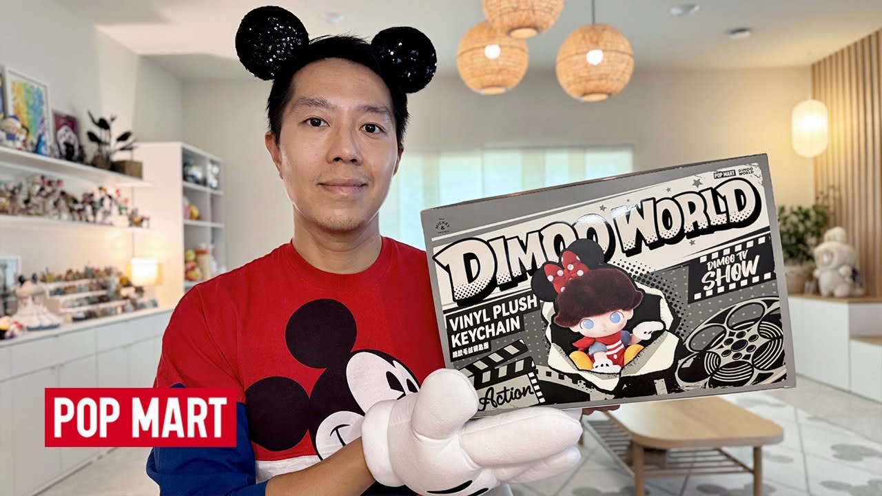 Распаковка плюшевых брелоков DIMOO x DISNEY из винила! POP MART: полный набор серии DIMOO WORLD x...