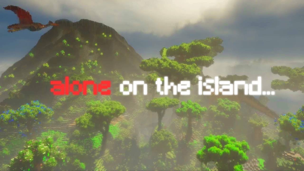 night falls on jurassic island (realistic minecraft ambience)