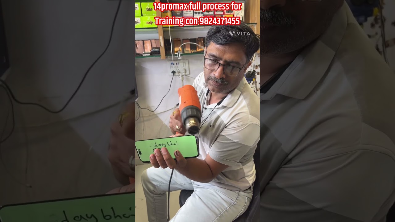 Apple iphone screen repair || how to repair 14promax green display  #short  #shirts  #14promax