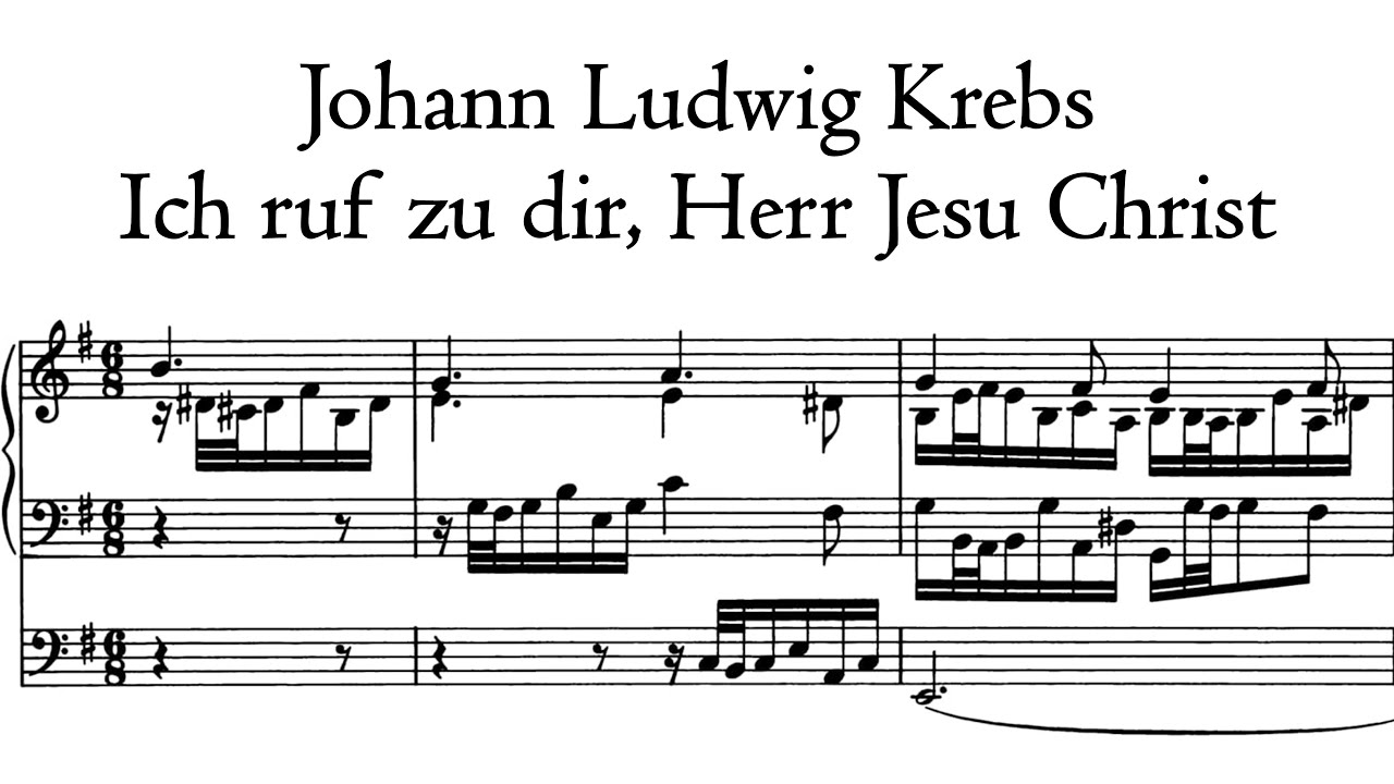 Krebs - Ich ruf zu dir, Herr Jesu Christ - Metzler organ, Poblet, Hauptwerk