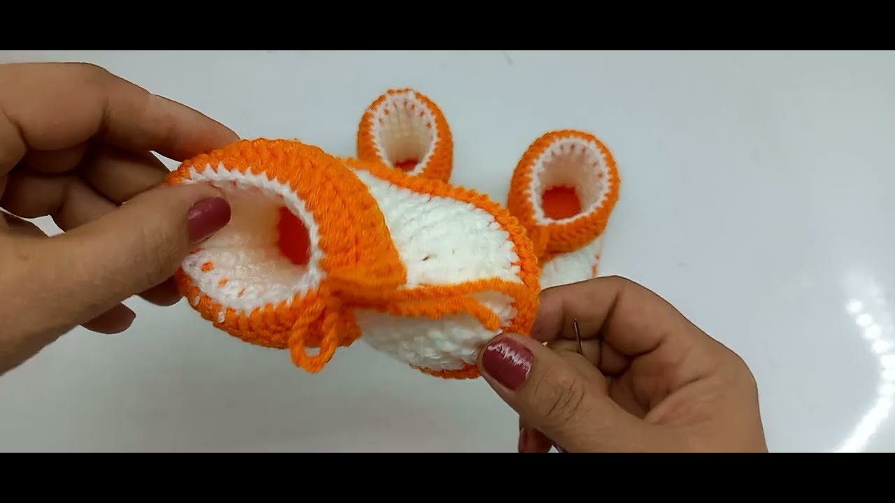 Muhteşem güzel bebek patiği tığ işi 0 6 aylık bebek patik ayakkabı nasıl yapılır