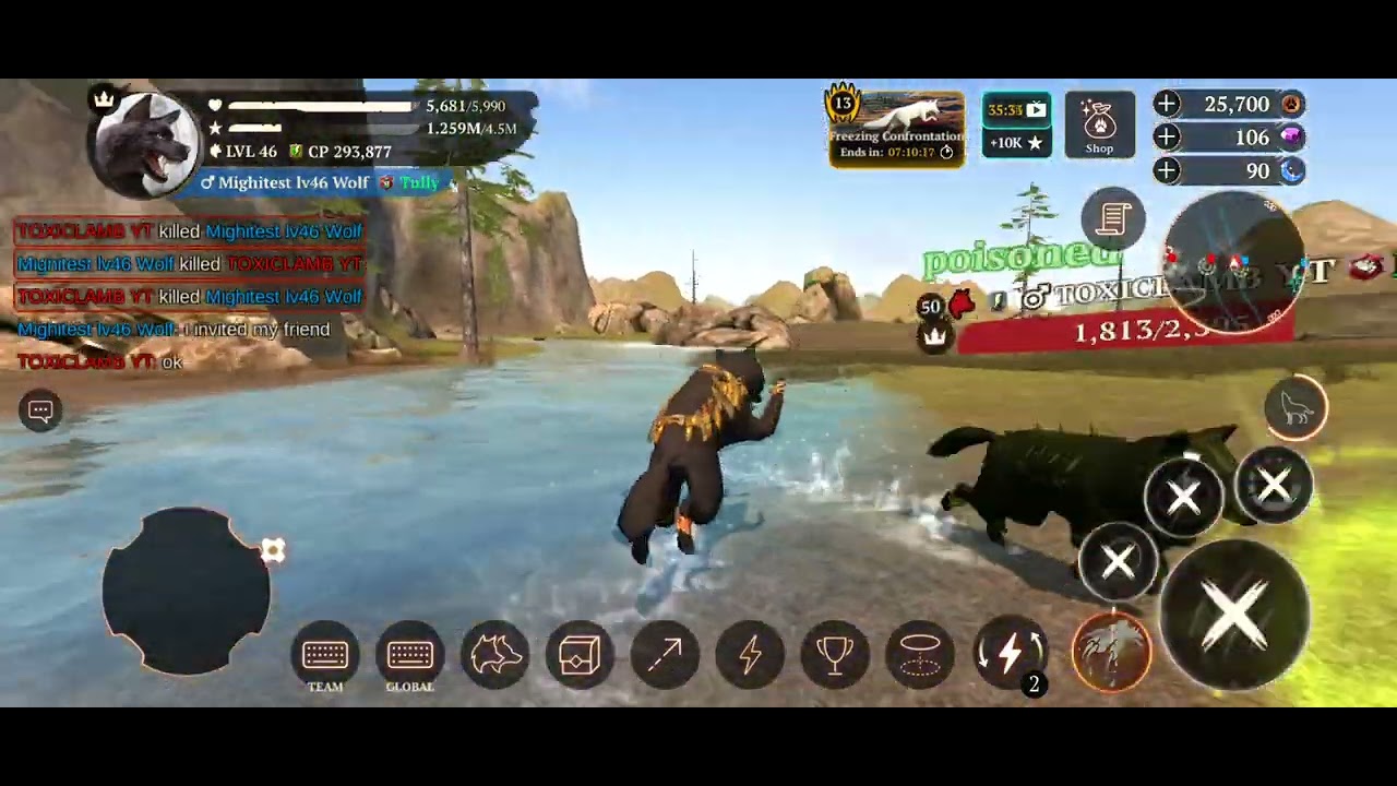 Playing with TOXIC Lamb(the one who's hacked acc is in lv.99)