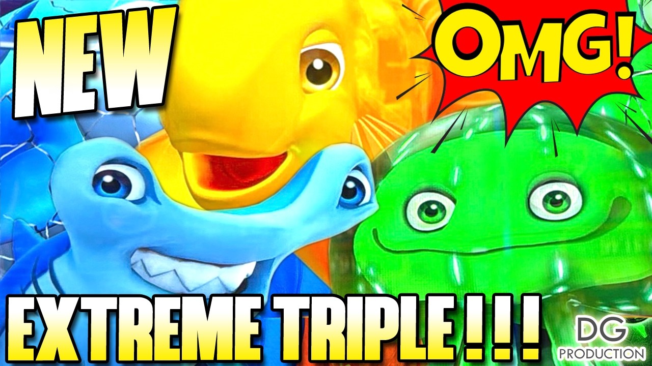 🚨NEW🚨OMG EXTREME TRIPLE POP‼️ GOLDFISH RESPIN PARTY DIVER SHARK SLOT LAS VEGAS CASINO BIG WIN JELLY