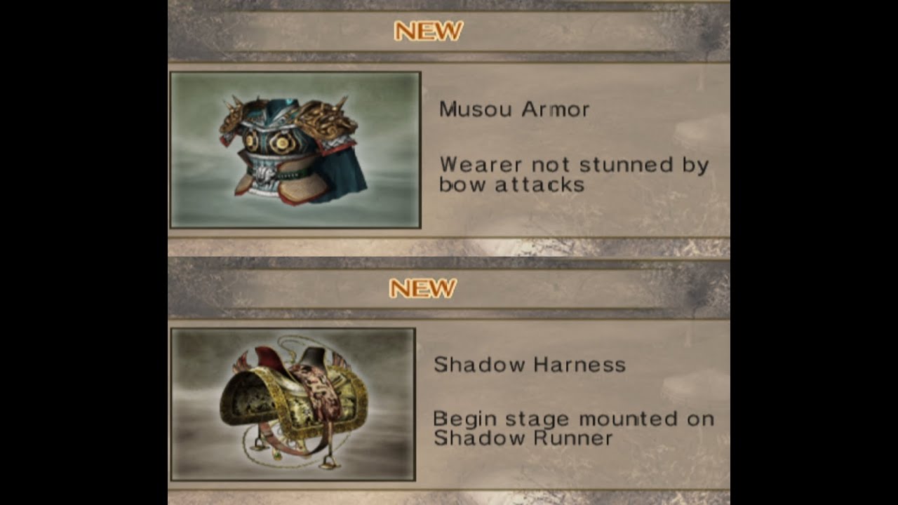 Dynasty Warriors 5: Xtreme Legends - Tutorial dapet Musou Armor & Shadow Harness DAPET DUA SEKALIGUS