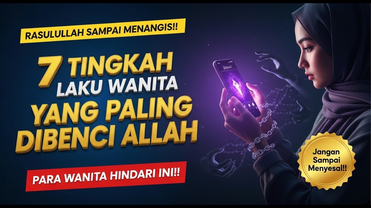 JANGAN LAKUKAN INI !! 7 Dosa Wanita Yang Paling Dibenci Allah SWT | Hindari Sifat Ini