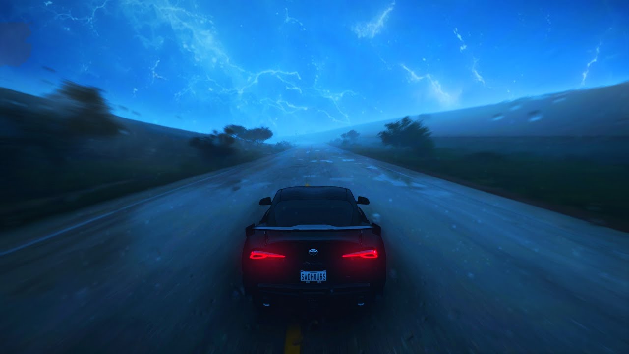 into the storm. (sad hours)