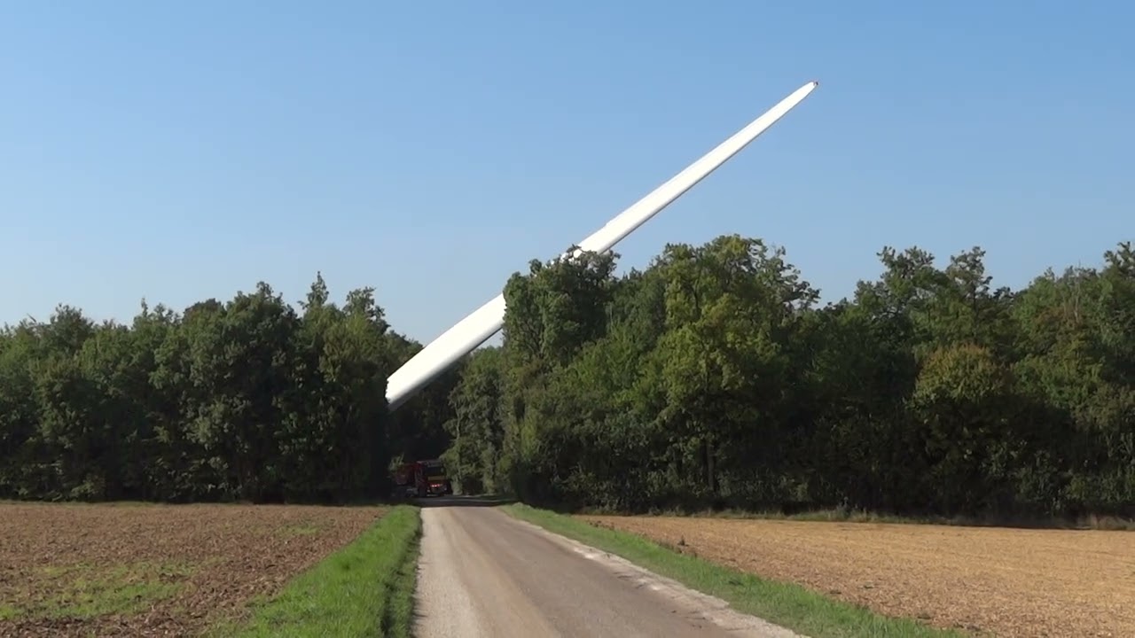 Convoi Augizeau, Bladelifter + pale de 74m, Vidéo03, Copyright Manugo