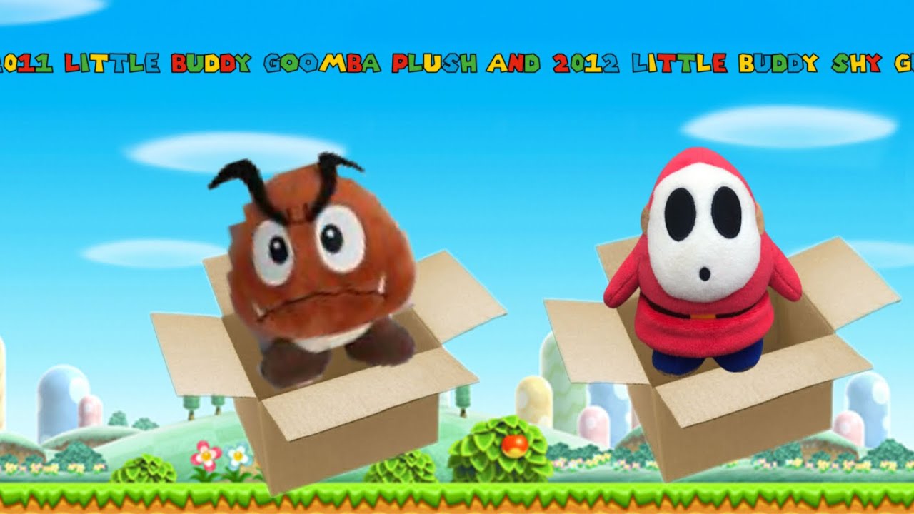 2011 Little Buddy Goomba Plush And 2012 Little Buddy Shy Guy Plush Unboxing!