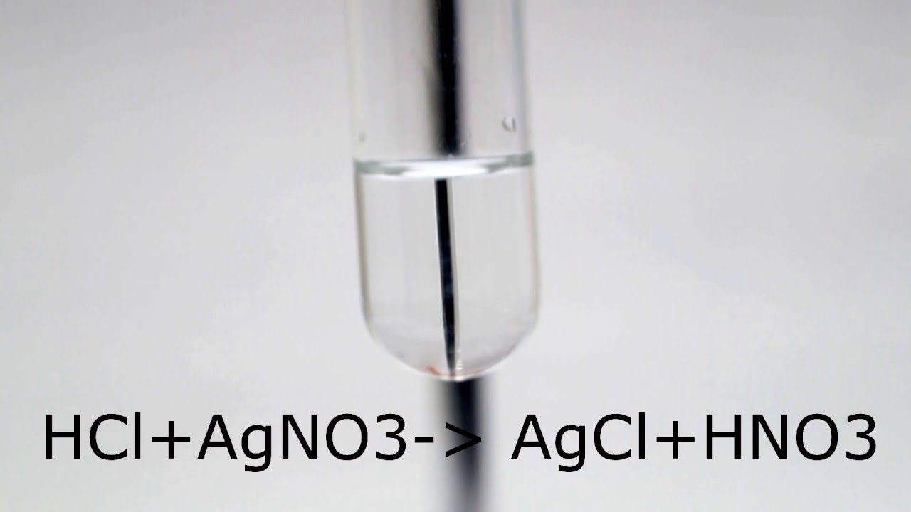 Nachweis des Chlorid-Ions (Salzs&auml;ure+Silbernitrat)|Z.K.Sience