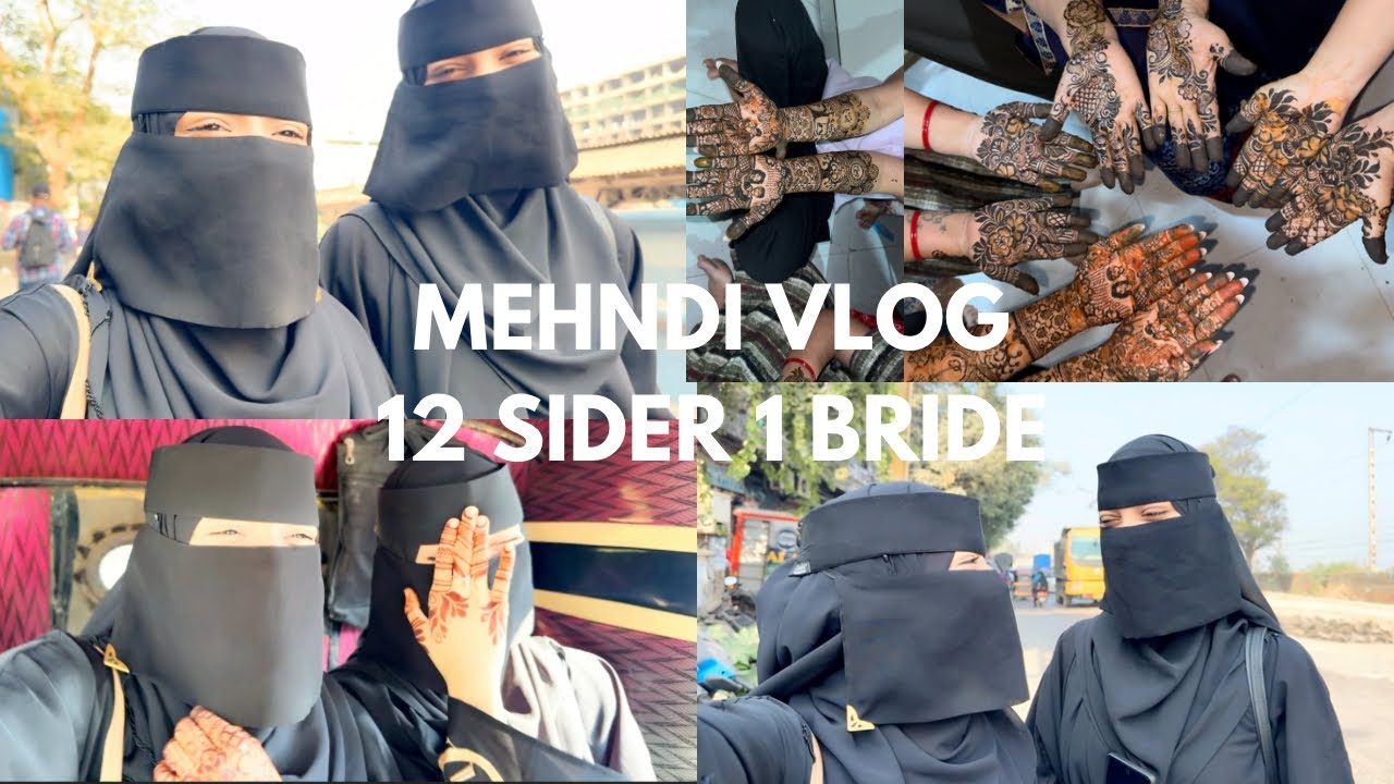 Complete vlog for 12 sider and 1 bride | Mehndi vlog | sammhennavibes | Instagram viral reel vlog