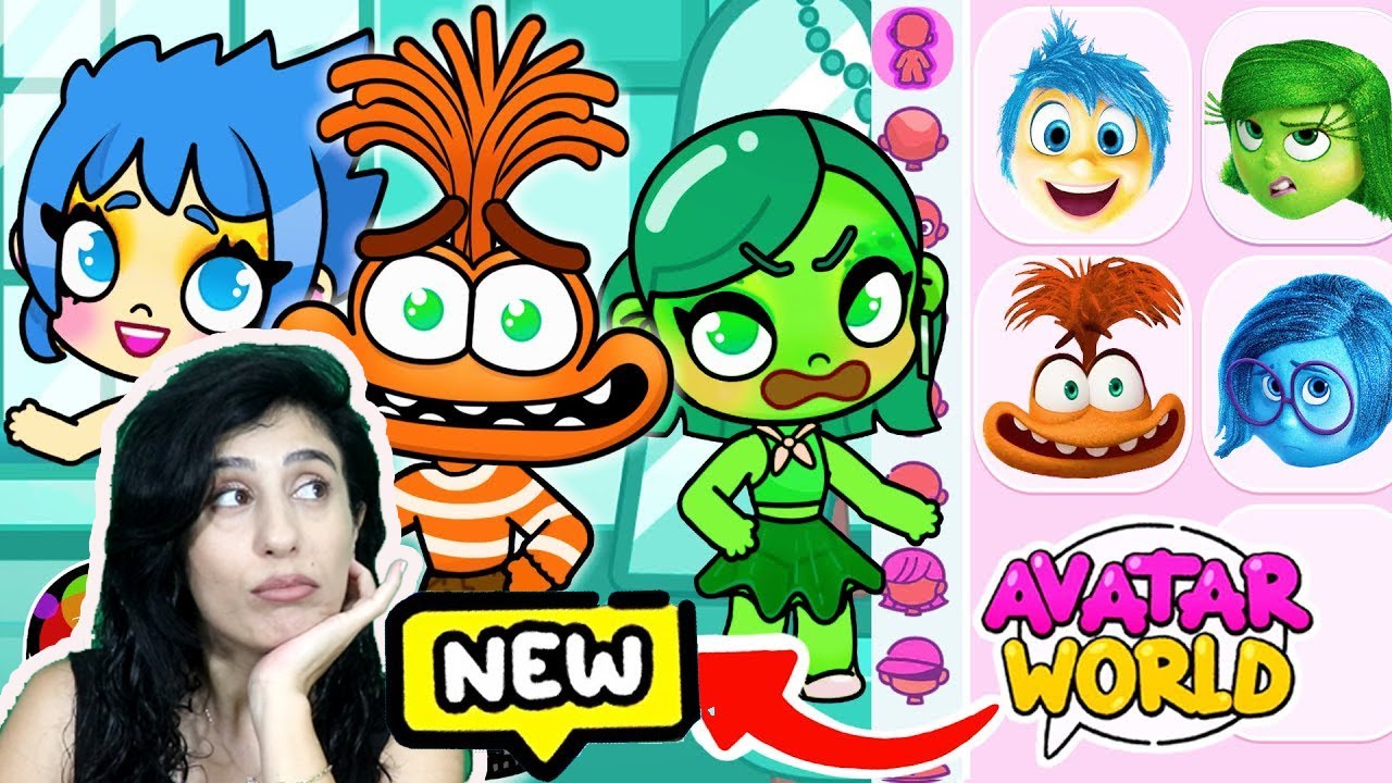 Avatar World Ters Yüz Karakterleri Neşe Utangaç Kaygı Esra Games