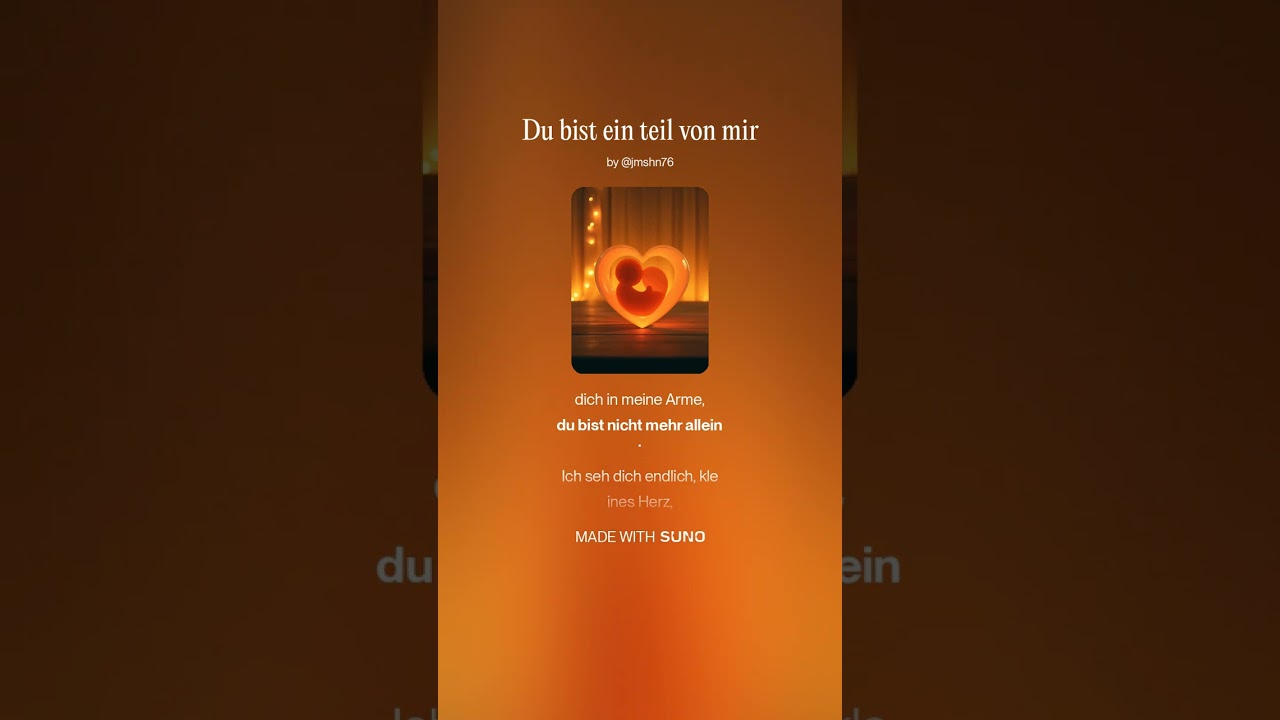 Du bist ein teil von mir