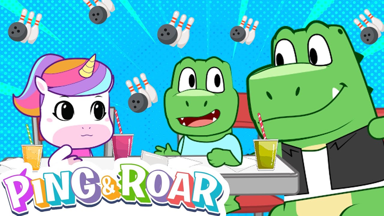 🎳 Bowling Battle! 😄🎳  | Cartoons for Kids | Dinosaurs For Kids | 16