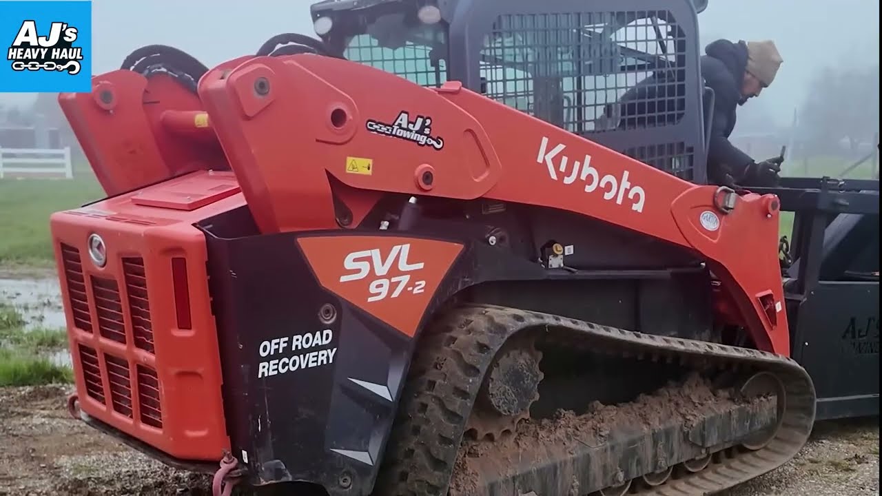 Telehandler Stuck in Mud | AJ’s Heavy Haul Heavy Equipment Recovery