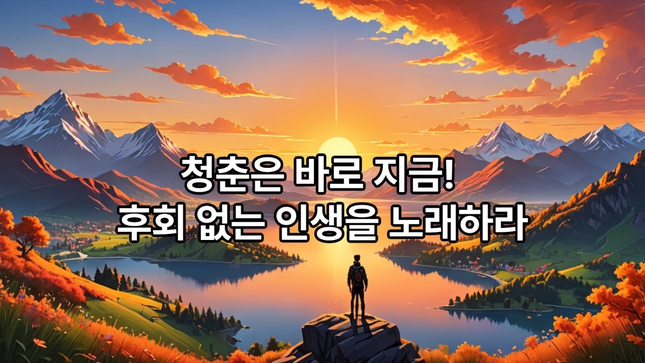 청춘은 바로지금_오늘도 당신의 인생을 응원합니다.