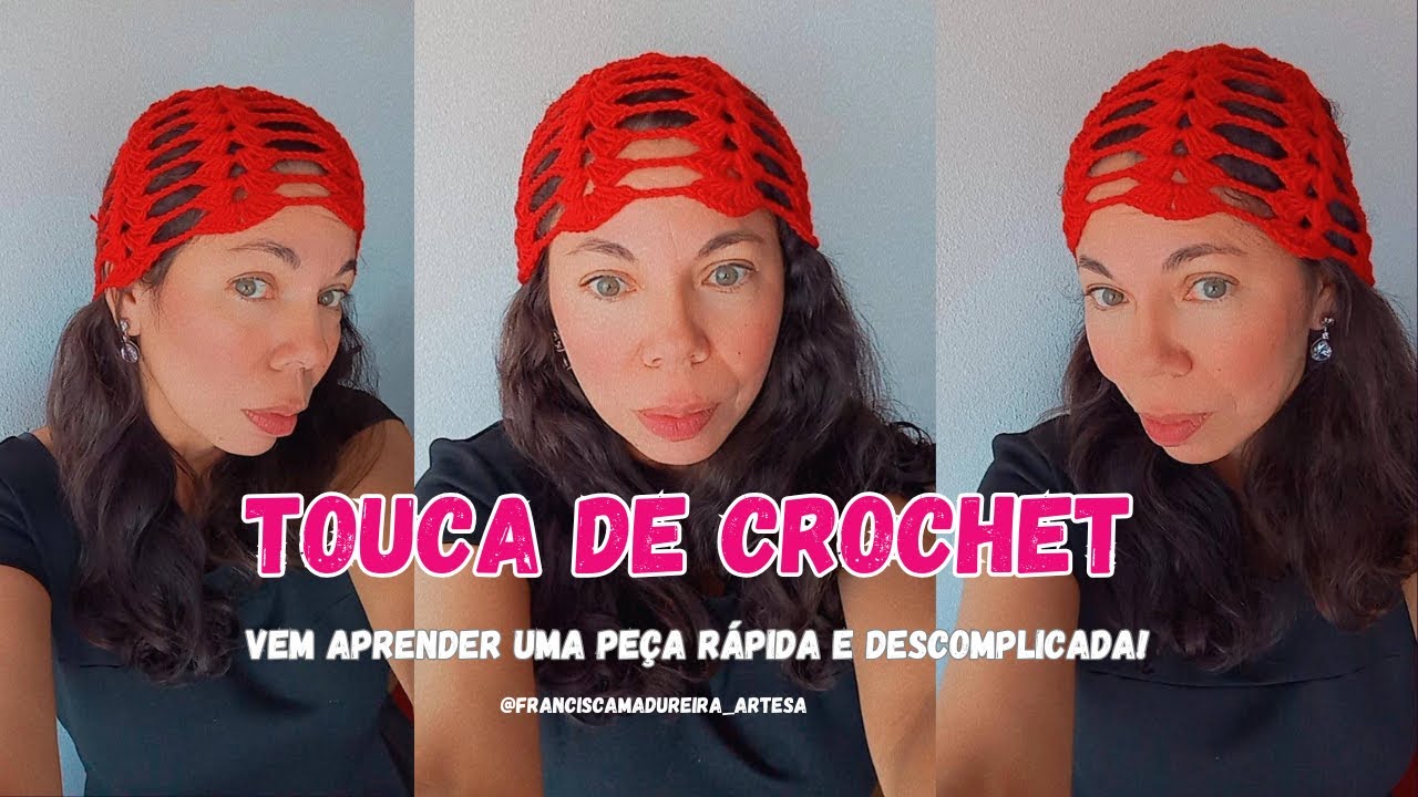 Touca de crochet/ Por Francisca Madureira