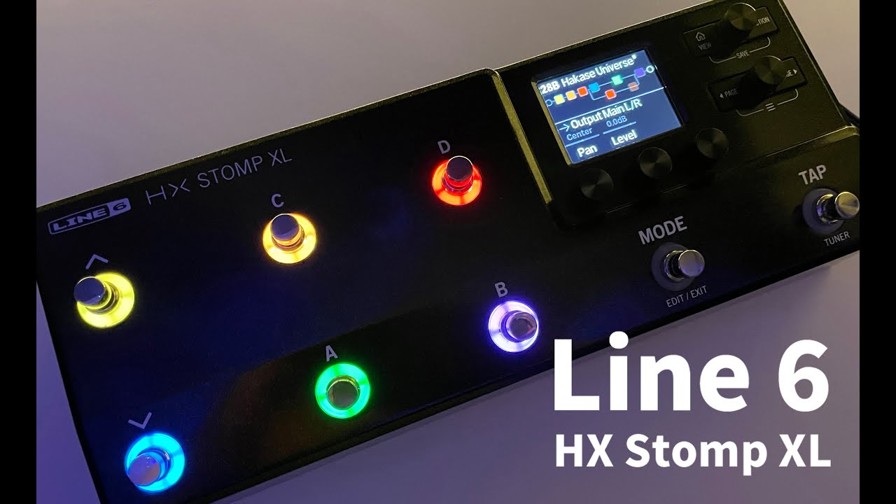 Line 6 HX Stomp XL これ1台でサウンドメイクは完成！ゼロから音作りし、DAWレコーディング＆パフォーマンス。新たな芸術表現に挑戦？！