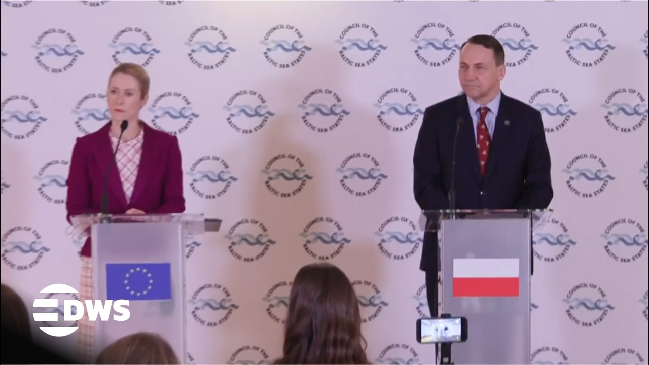 WATCH: Polish FM Sikorski and EU&rsquo;s Kaja Kallas Hold Presser After Baltic Sea States Meeting | AC15