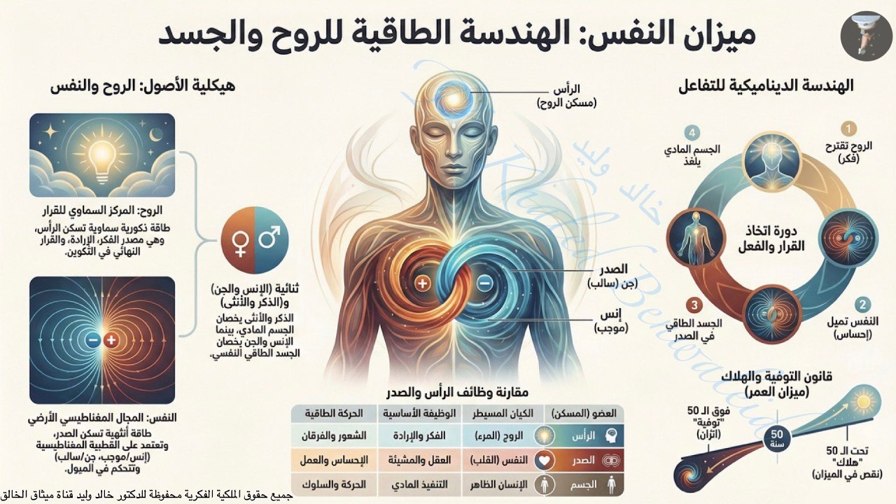 (GN-0049)  ميزان النفس: الهندسة الطاقية للإنسان المادي والجان