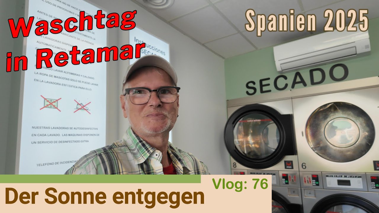 Wäsche waschen in Spanien - nicht alles ist nur Vergnügen - toller Waschsalon in Retamar