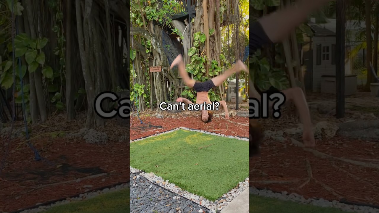 Aerial how to, the EASY way✅￼ #aerial #tutorial #cartwheel #fitness ￼
