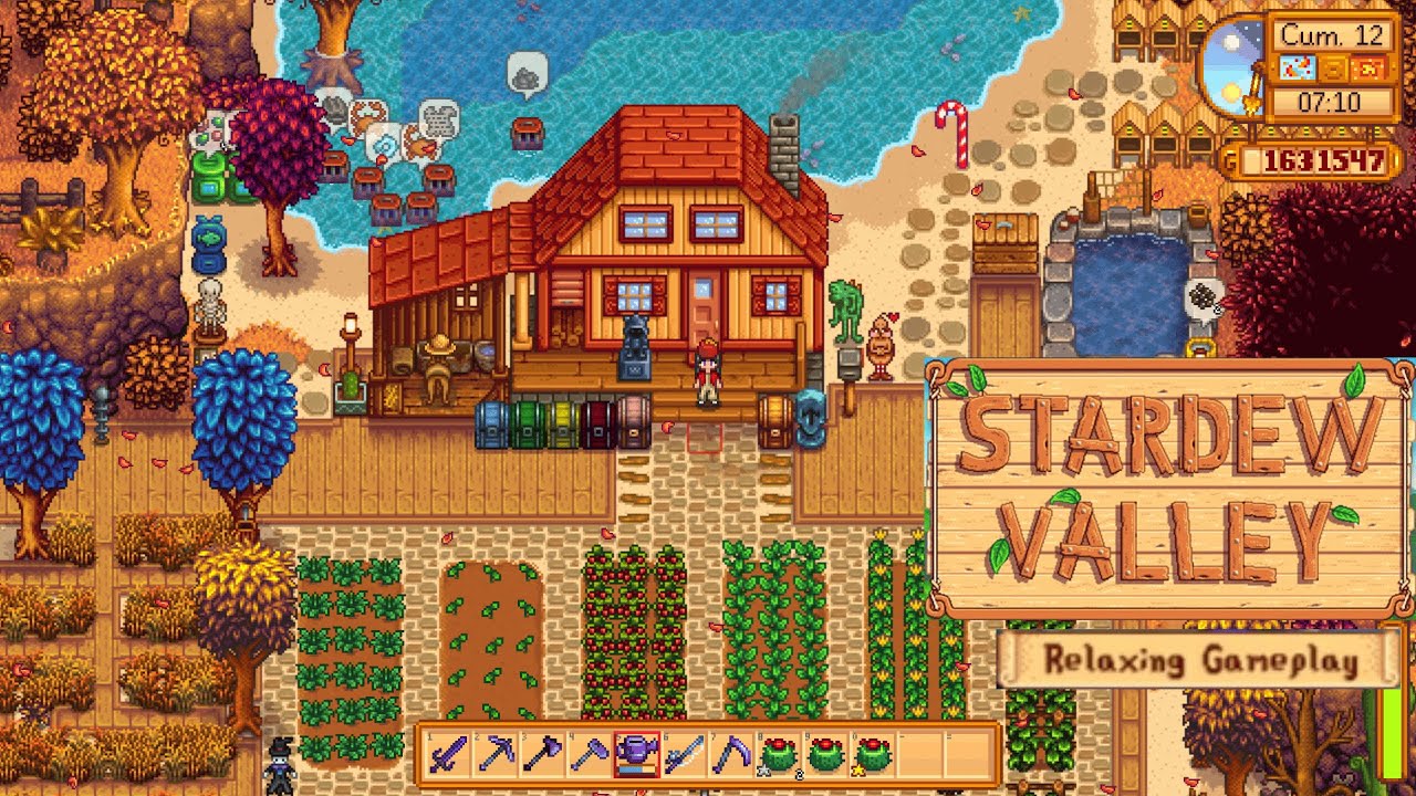 Relaxing Stardew Valley Gameplay | 3nd Year🍁Fall Day 24- No Commentary) for Sleep, Study,Focus