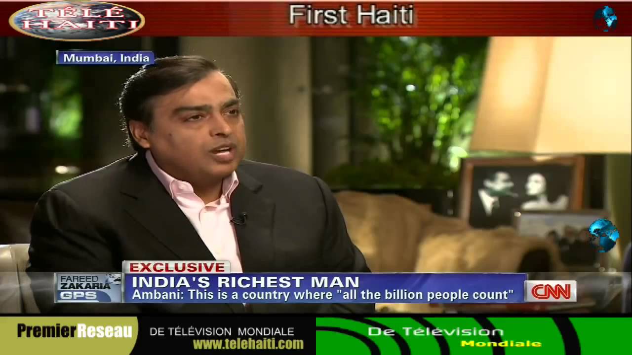 India Richest Man:- Mukesh Ambani Television Interview With FAREED ZAKARIA